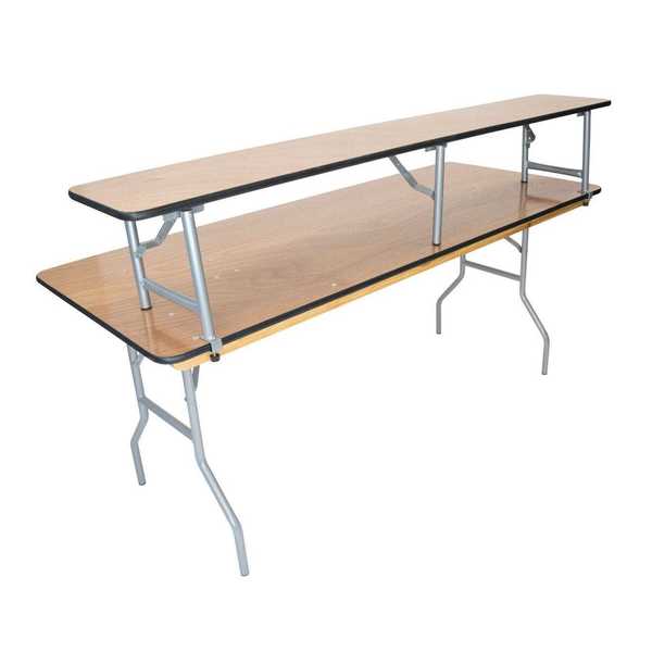 Atlas Commercial Products Titan Series™ Wood Folding Table, Bar Top, for 6 Ft. Banquet Table WFT5-1272BT